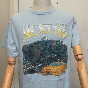 PacSunTokyo GraficT-Shirt -Japaness Kanij Print,Cityscape & Carc Size L
